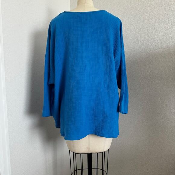 Jones & Co. - NWOT Cotton Gauze Summer Blouse size XL - Picture 3 of 10